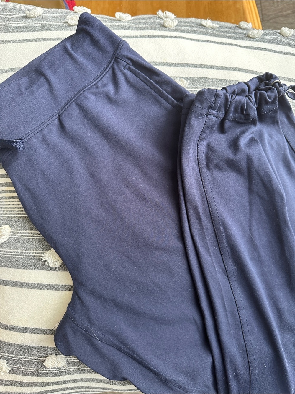 Velocity Navy Pull-On Track Pants with Elastic Waist